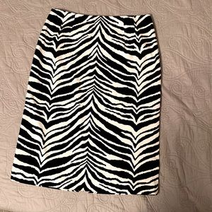 Skirt Brand: Talbots … Color: Zebra Print … Size: 8